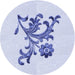 Square Patterned Lavender Blue Rug, pat911blu