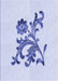 Patterned Lavender Blue Rug, pat911blu