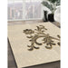 Machine Washable Transitional Peru Brown Rug in a Family Room, wshpat911brn