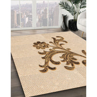 Patterned Bronze Brown Rug, pat911org