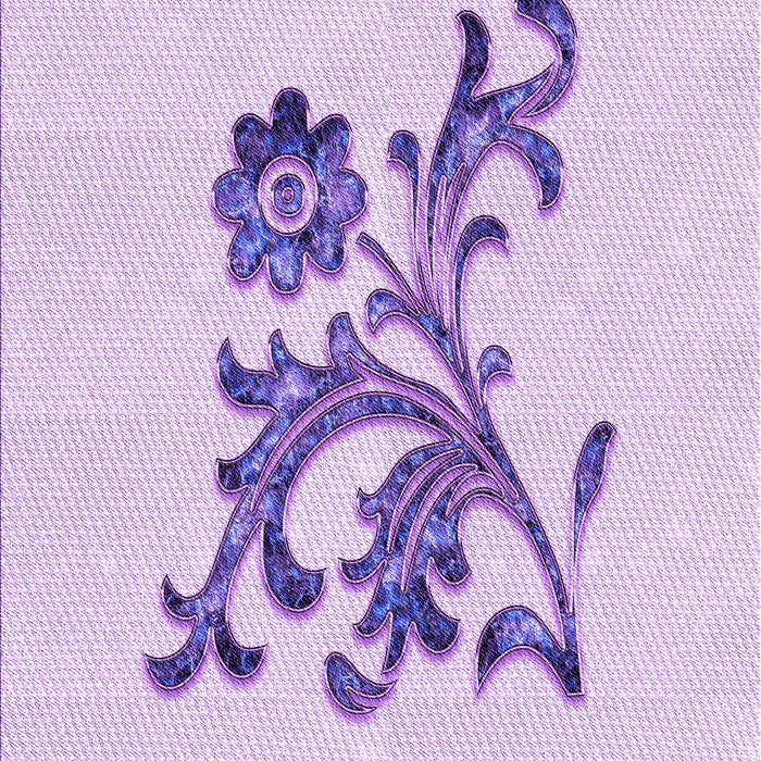 Patterned Purple Rug, pat911pur