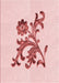 Patterned Light Rose Pink Rug, pat911rd