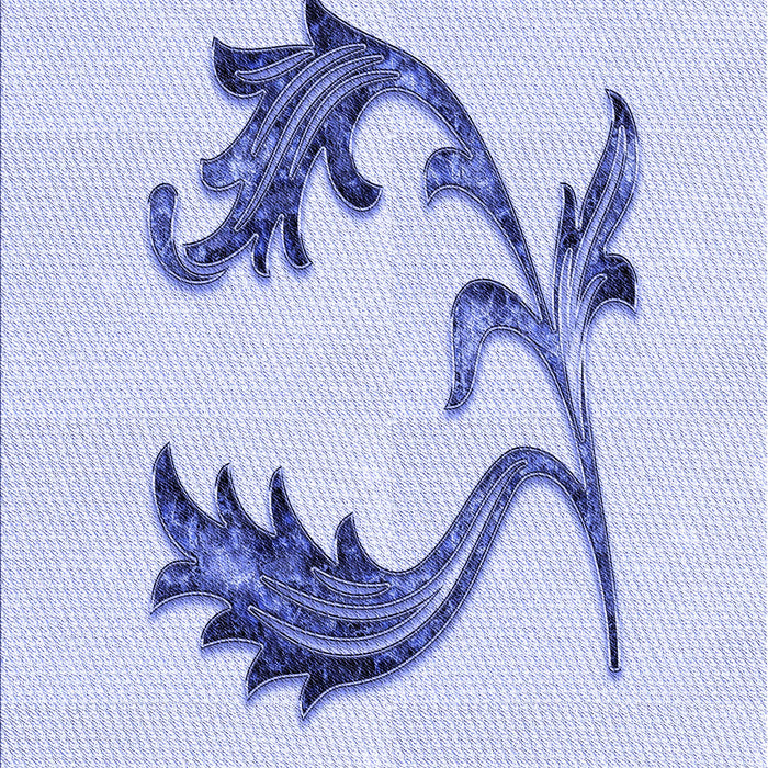 Patterned Lavender Blue Rug, pat912blu