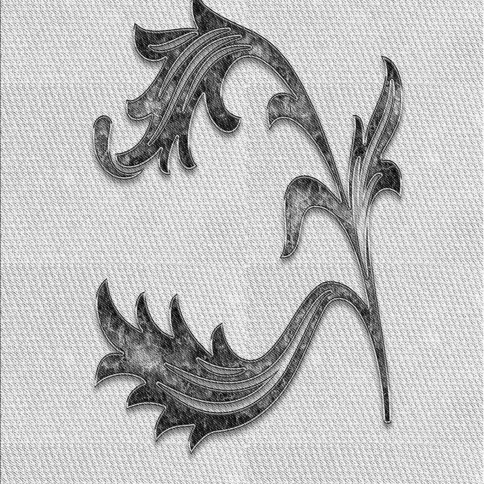 Patterned Platinum Gray Rug, pat912gry