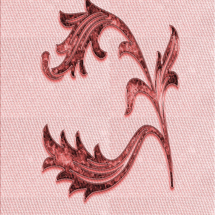 Patterned Pink Rug, pat912rd