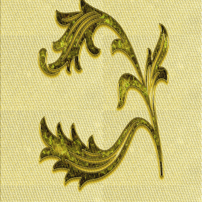 Patterned Sun Yellow Rug, pat912yw