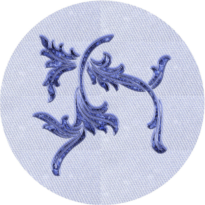 Square Machine Washable Transitional Lavender Blue Rug in a Living Room, wshpat913blu