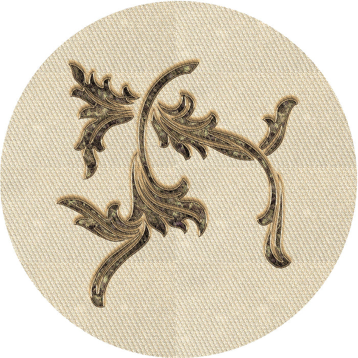 Square Patterned Peru Brown Rug, pat913brn