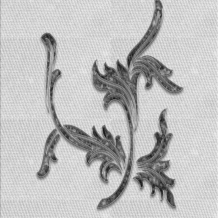 Patterned Platinum Gray Rug, pat913gry