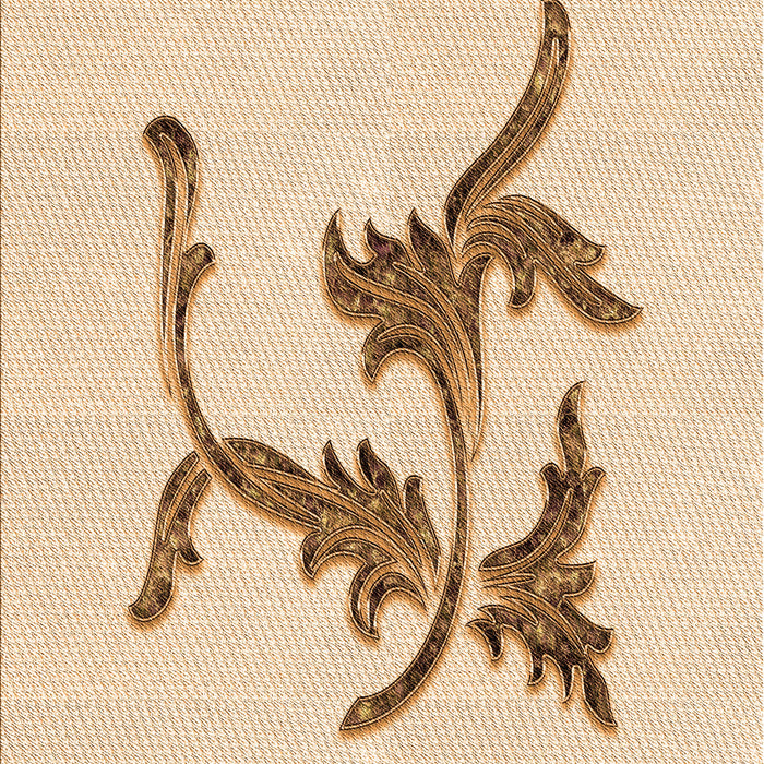 Patterned Peru Brown Rug, pat913org