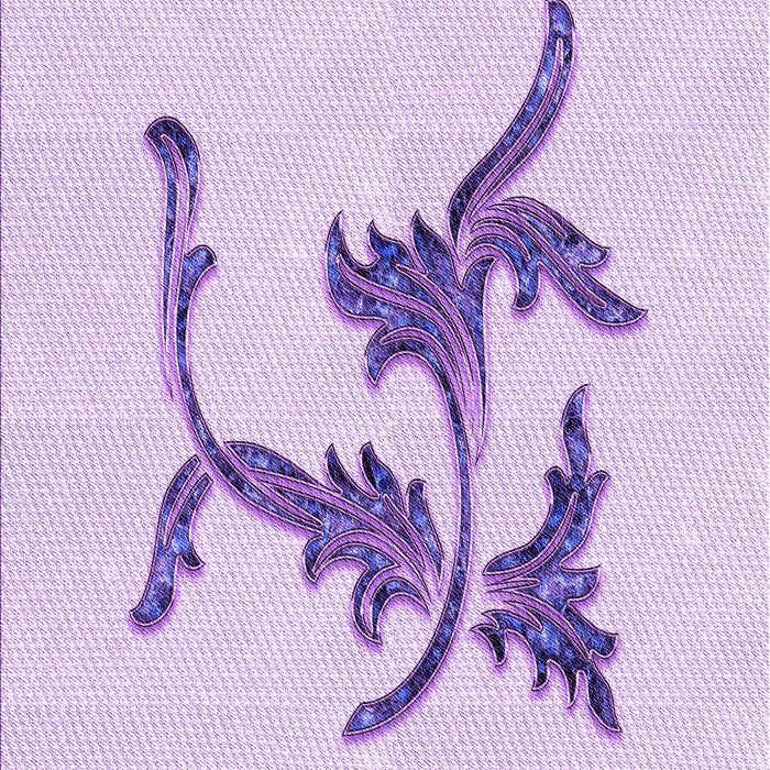 Patterned Purple Rug, pat913pur