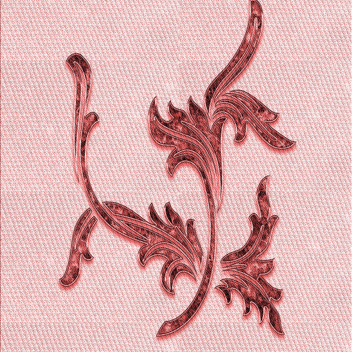 Patterned Pink Rug, pat913rd