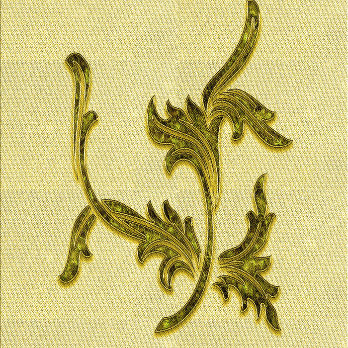 Patterned Sun Yellow Rug, pat913yw