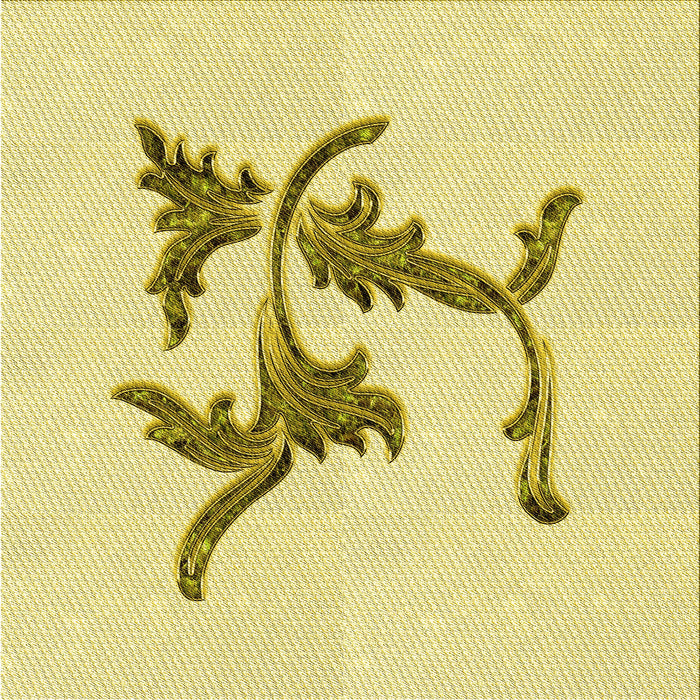 Round Patterned Sun Yellow Rug, pat913yw