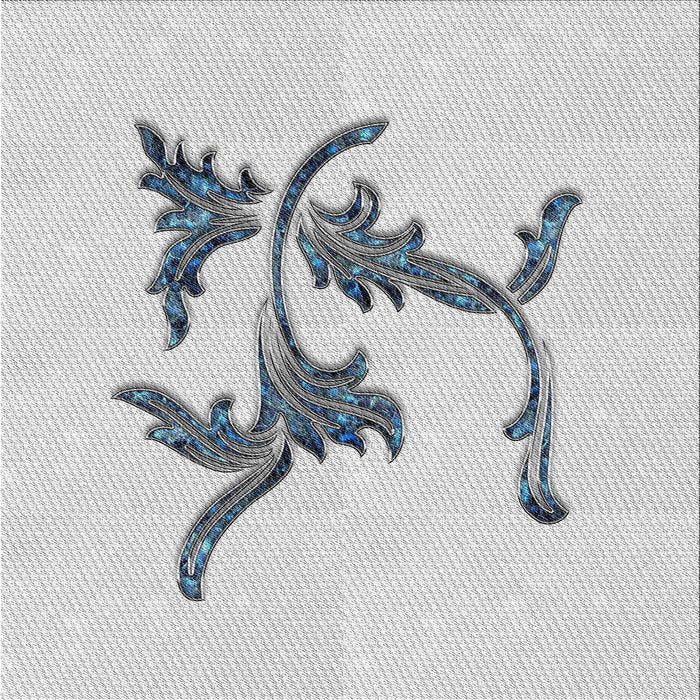 Square Patterned Off-White Novelty Rug, pat913