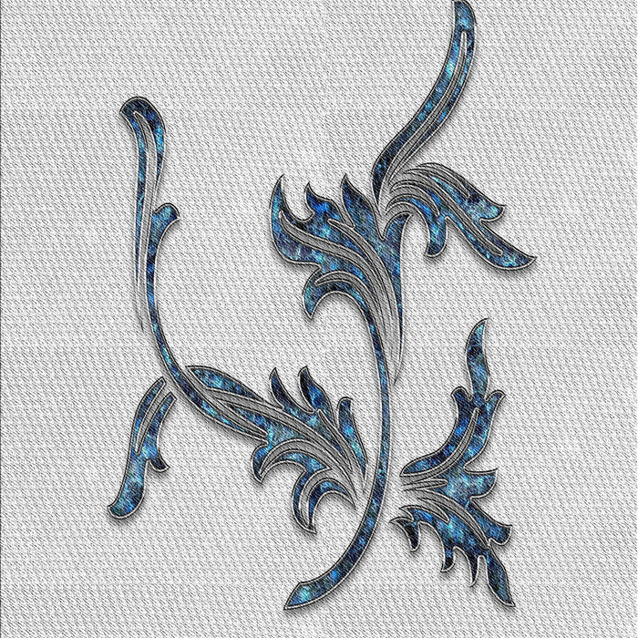 Patterned Off-White Novelty Rug, pat913