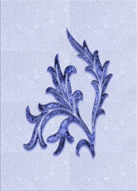 Machine Washable Transitional Lavender Blue Rug, wshpat914blu