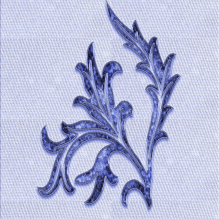 Patterned Lavender Blue Rug, pat914blu