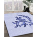 Machine Washable Transitional Lavender Blue Rug in a Family Room, wshpat914blu