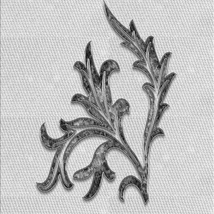 Patterned Platinum Gray Rug, pat914gry