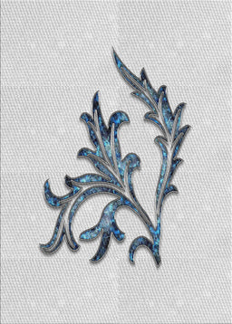 Patterned Silver Gray Novelty Rug, pat914