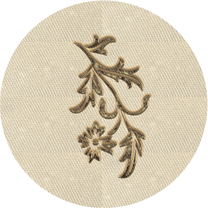 Square Patterned Moccasin Beige Rug, pat915brn