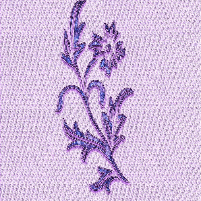 Patterned Bright Lilac Purple Rug, pat915pur