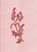 Patterned Pastel Red Pink Rug, pat915rd
