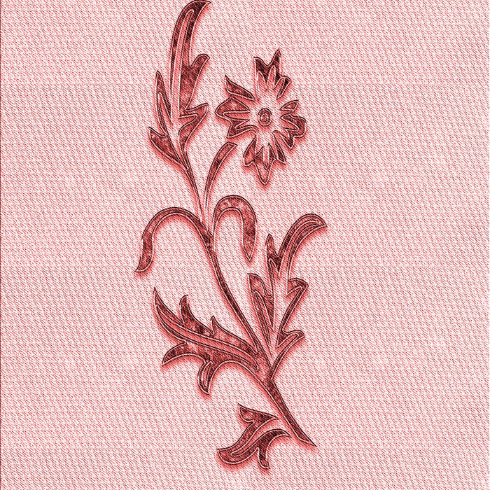 Patterned Pastel Red Pink Rug, pat915rd