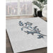 Patterned Off-White Novelty Rug in Family Room, pat915