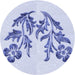Square Patterned Lavender Blue Rug, pat916blu