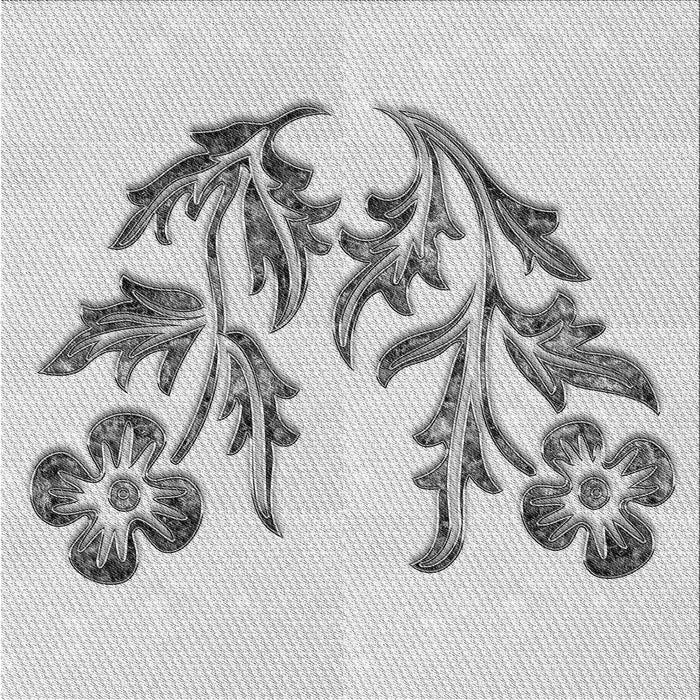 Round Patterned Platinum Gray Rug, pat916gry