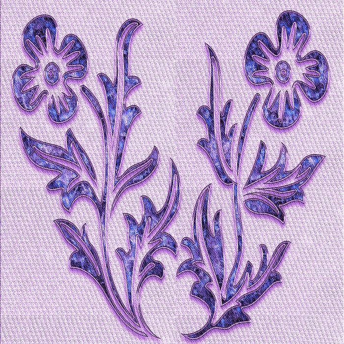 Patterned Purple Rug, pat916pur