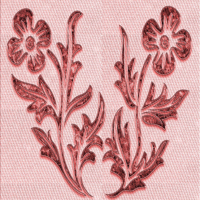 Machine Washable Transitional Light Rose Pink Rug, wshpat916rd