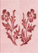 Patterned Light Rose Pink Rug, pat916rd