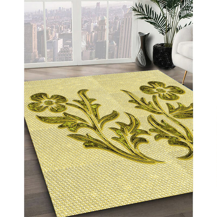 Machine Washable Transitional Brown Rug in a Family Room, wshpat916yw