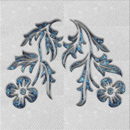 Sideview of Machine Washable Transitional White Smoke Rug, wshpat916