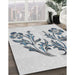 Patterned Off-White Novelty Rug in Family Room, pat916