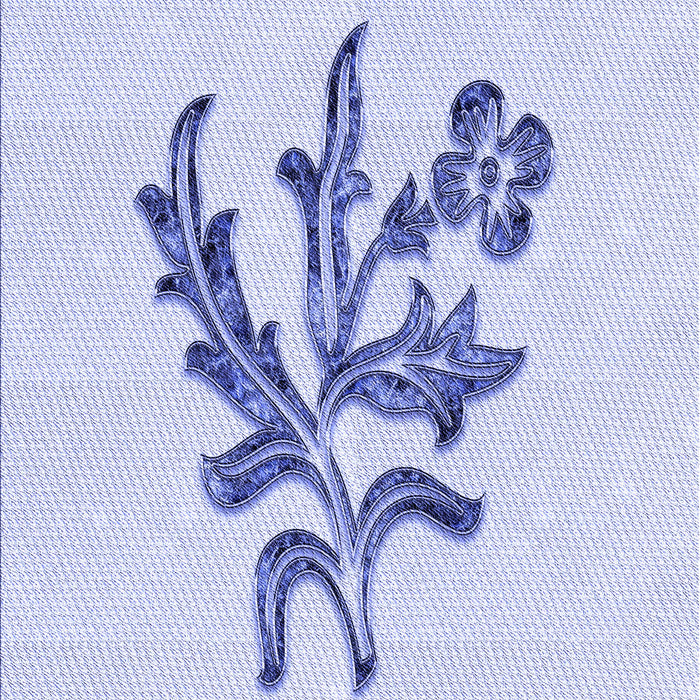 Patterned Lavender Blue Rug, pat917blu