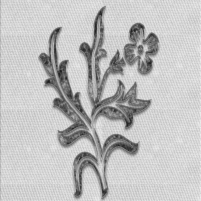 Patterned Platinum Gray Rug, pat917gry