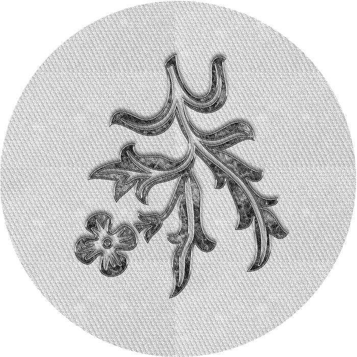 Square Patterned Platinum Gray Rug, pat917gry