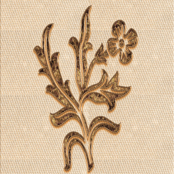 Patterned Peru Brown Rug, pat917org