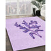 Machine Washable Transitional Purple Rug in a Family Room, wshpat917pur