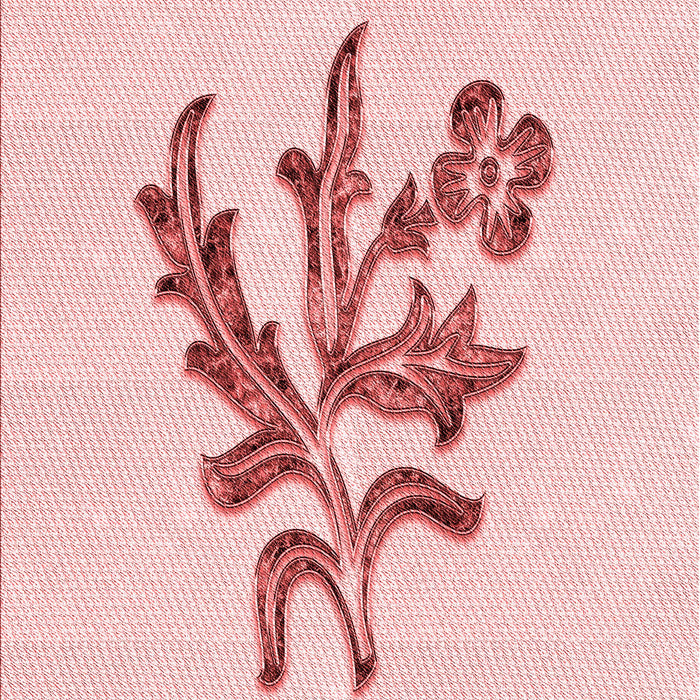 Patterned Pink Rug, pat917rd