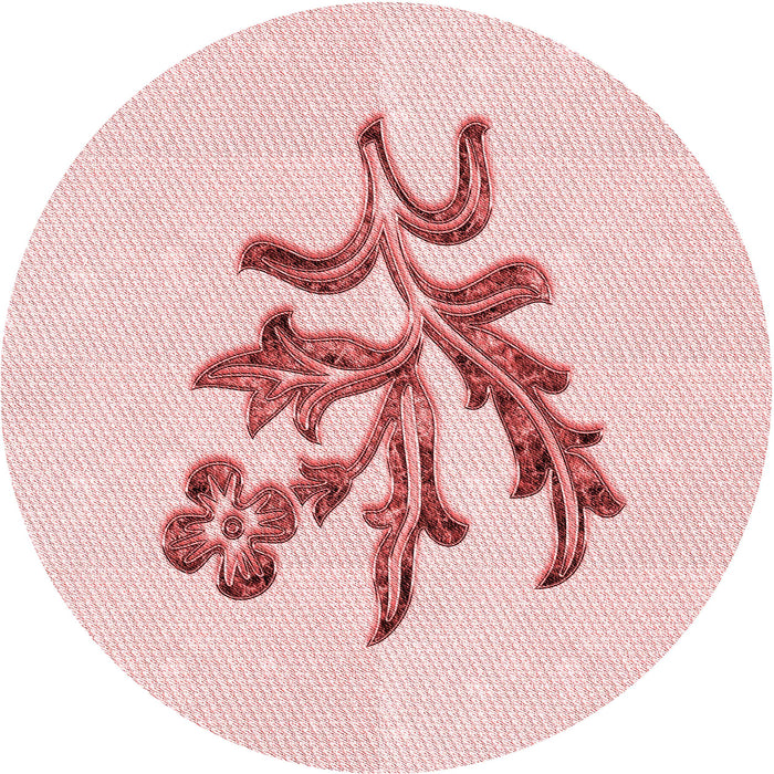 Square Patterned Pink Rug, pat917rd