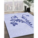 Machine Washable Transitional Lavender Blue Rug in a Family Room, wshpat918blu