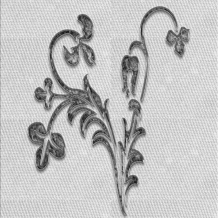 Patterned Platinum Gray Rug, pat918gry