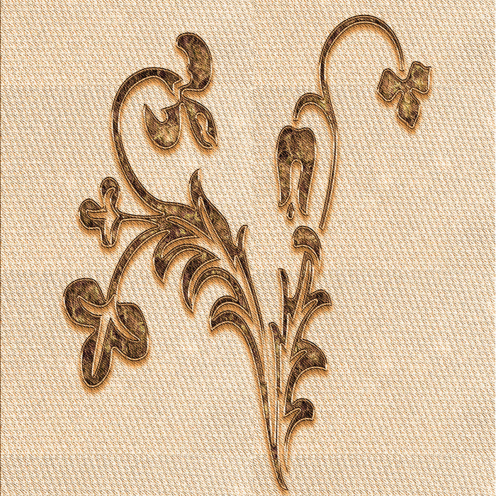 Patterned Brown Sand Brown Rug, pat918org