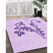 Machine Washable Transitional Purple Rug in a Family Room, wshpat918pur