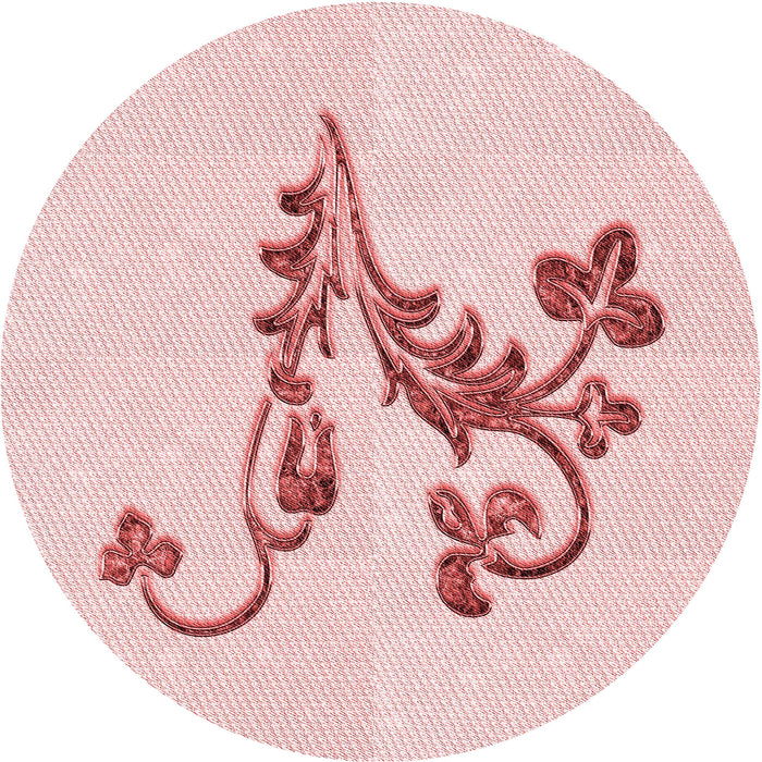 Square Patterned Pastel Red Pink Rug, pat918rd